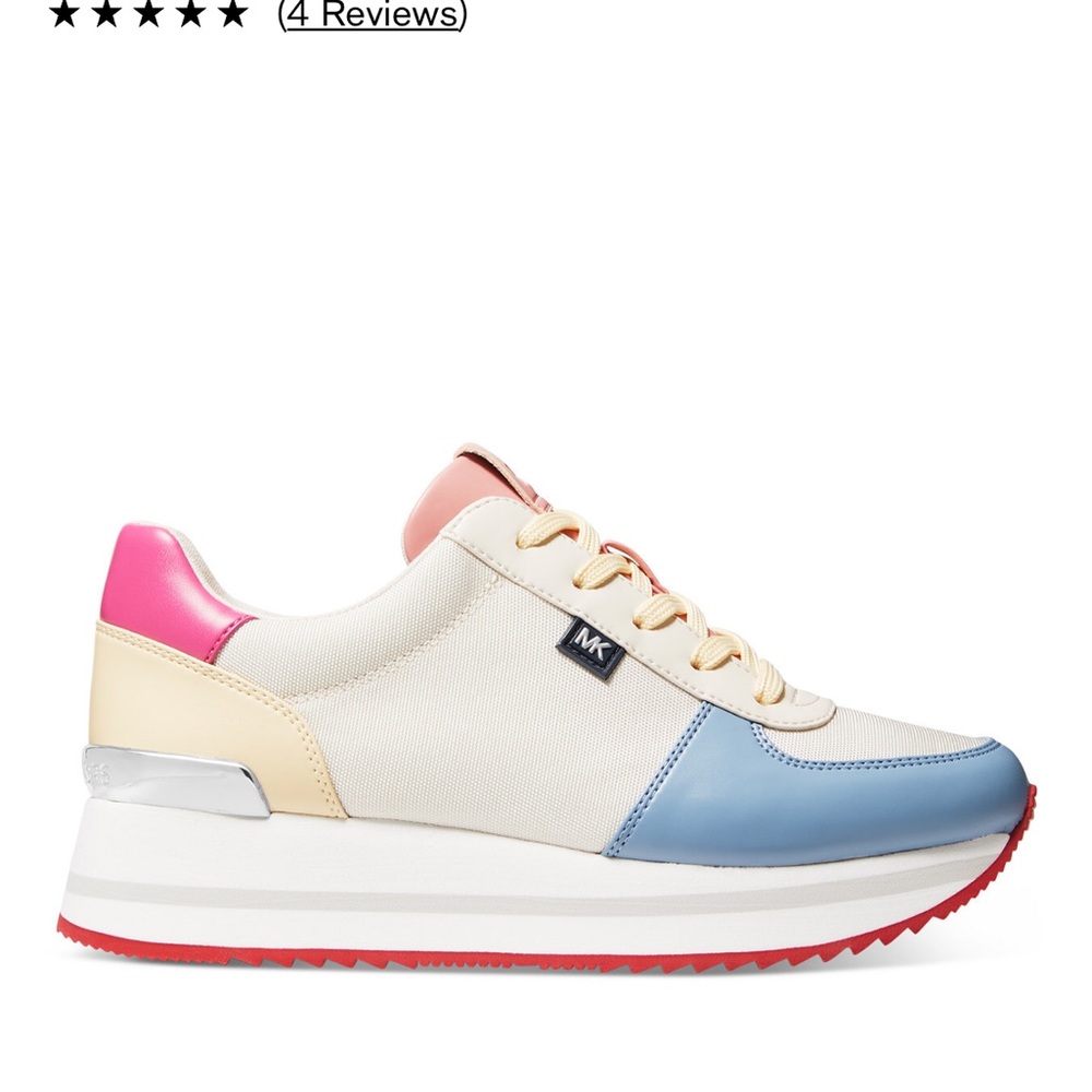 Michael Kors Monique  Trainer Cream Multi ❤️❤️❤️❤️ - Picture 2 of 5